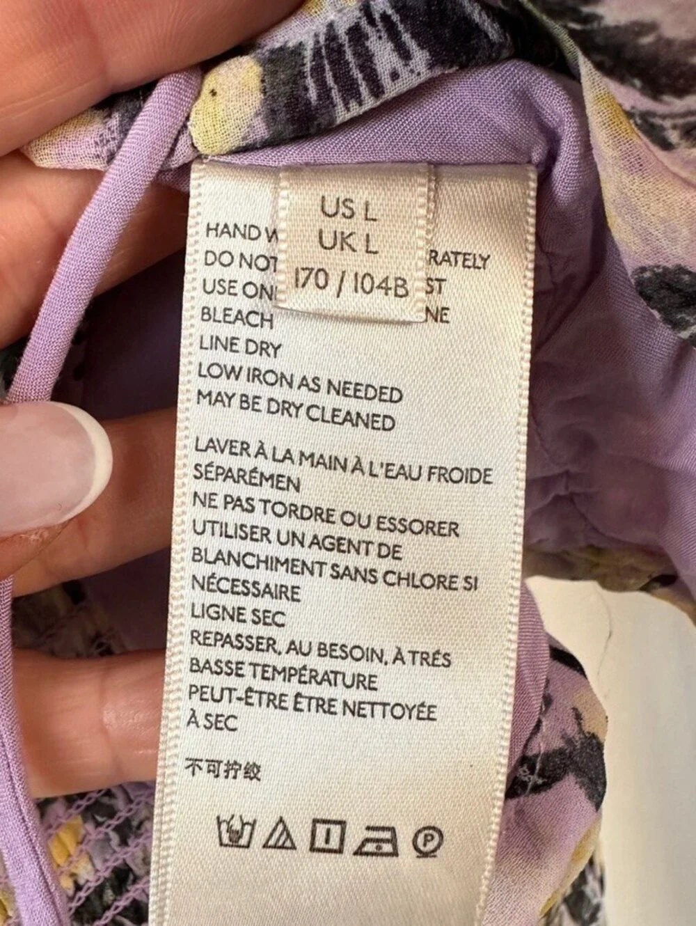 Free People Mabel Printed Blouse in Garden Combo Size L